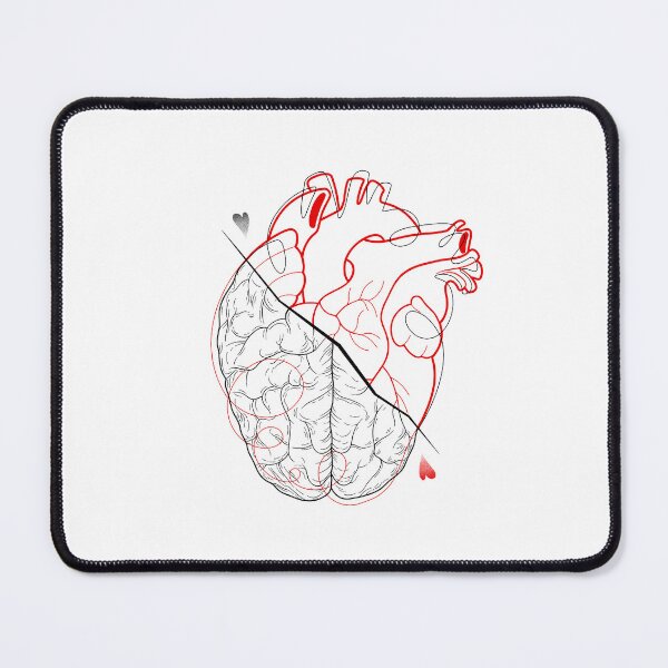 Item preview, HEART vs BRAIN designed and sold by InkVee.