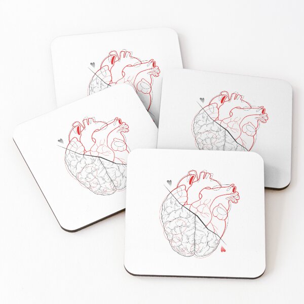 Item preview, HEART vs BRAIN designed and sold by InkVee.