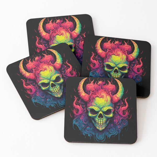 Item preview, "Chromatic Spectrum: The Malefic Power of the Skull in a Feast of Colors" designed and sold by Ink-Elegance.