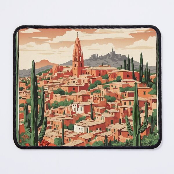 Item preview, San Miguel De Allende Mexico Vintage Poster Tourism designed and sold by TravelersGems.