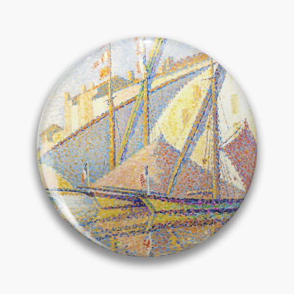 Item preview, HD. Sailing boats at the port of Saint Tropez,  by Paul Signac  designed and sold by MINDTHECHERRY.