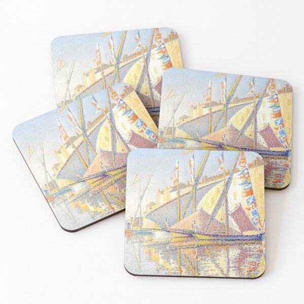 Item preview, HD. Sailing boats at the port of Saint Tropez,  by Paul Signac  designed and sold by MINDTHECHERRY.