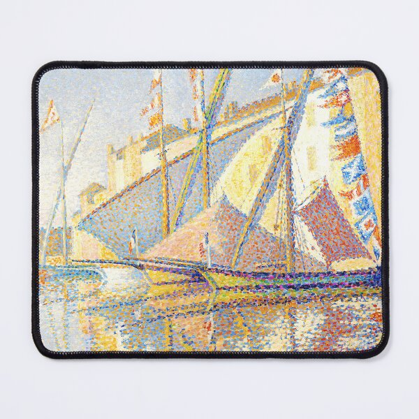 Item preview, HD. Sailing boats at the port of Saint Tropez,  by Paul Signac  designed and sold by MINDTHECHERRY.