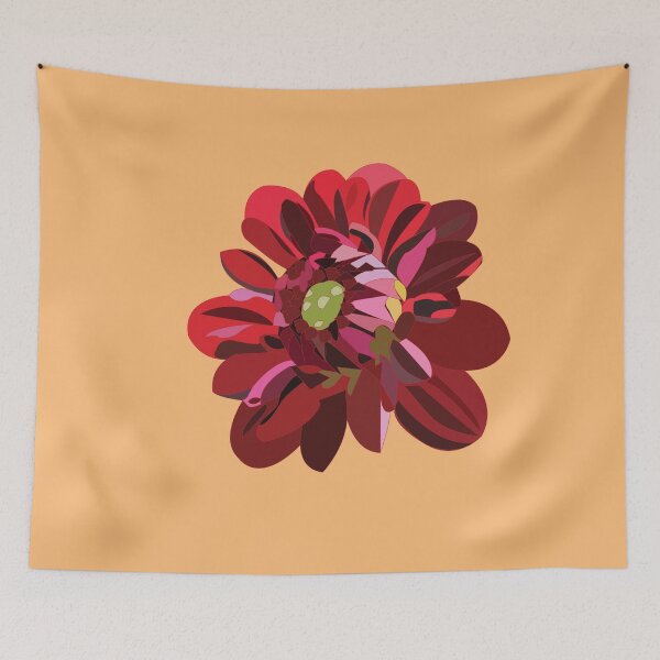 Item preview, Red Dahlia Flower designed and sold by Nisha Prabhu.
