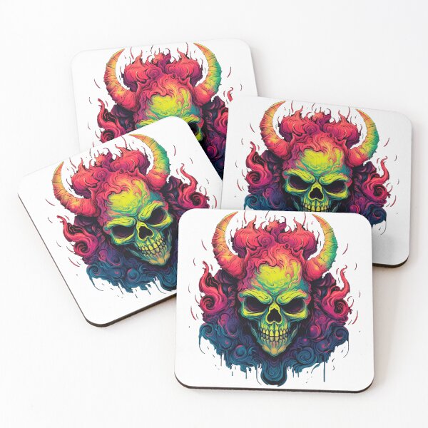 Item preview, "Chromatic Spectrum: The Malefic Power of the Skull in a Feast of Colors" designed and sold by Ink-Elegance.