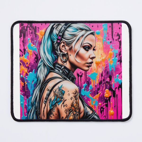 Item preview, Comix cyberpunk babe with tattoo 01 designed and sold by bravomodels.