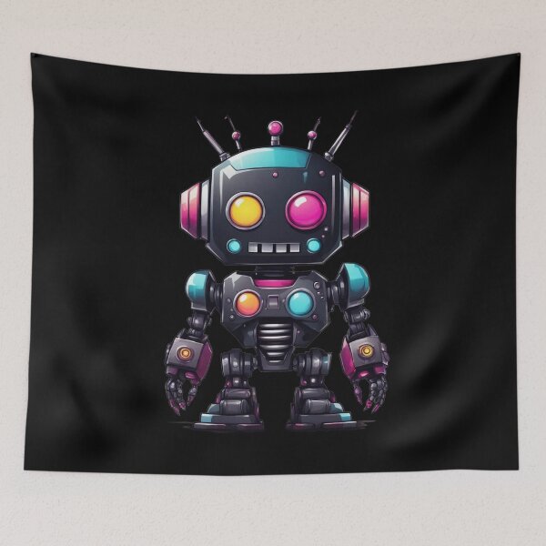 Aperçu de l'œuvre Kawaii Cute Evil Droid - Conceptions de robots créée et vendue par Burn-Ego.