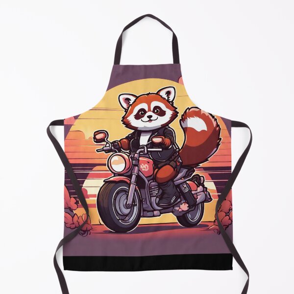 Item preview, Kawaii Red Panda Biker designed and sold by MtValleyDesign.