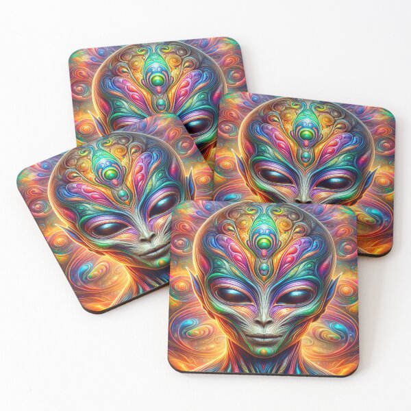 Item preview, Antique Alien Psychedelic Art designed and sold by glowarya.