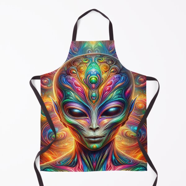 Item preview, Antique Alien Psychedelic Art designed and sold by glowarya.