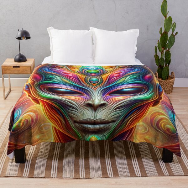 Item preview, Antique Alien Psychedelic Art designed and sold by glowarya.