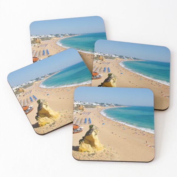 Item preview, Beach At Albufeira Town In The Algarve designed and sold by GG WALL ART.