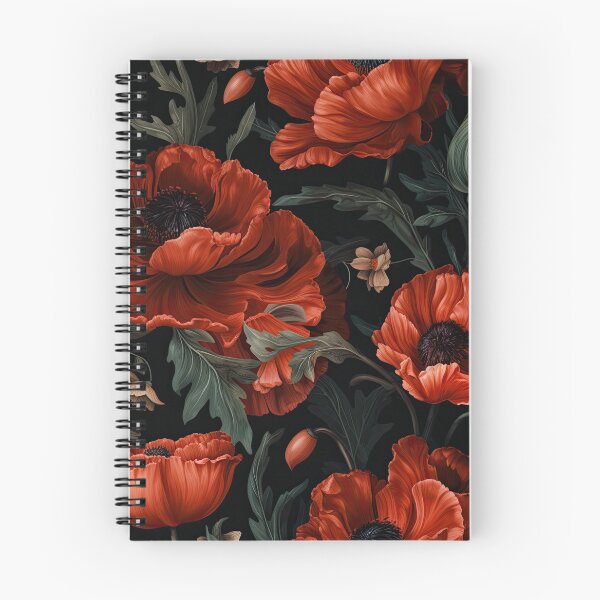 Item preview, ENCHANTING HARMONY: POPPIES BLOOMING IN THE SHADOWS designed and sold by BorczVisuals.