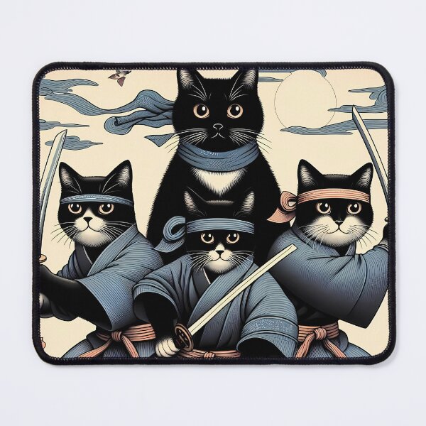 Item preview, Ninja Anime Cats anime Watercolor landscape. iPhone and Samsung Galaxy case cover designed and sold by RoManSmArt.