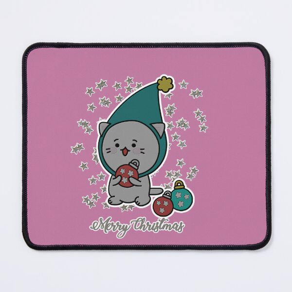 Item preview, Meowy christmas emboss designed and sold by ManikRaja.