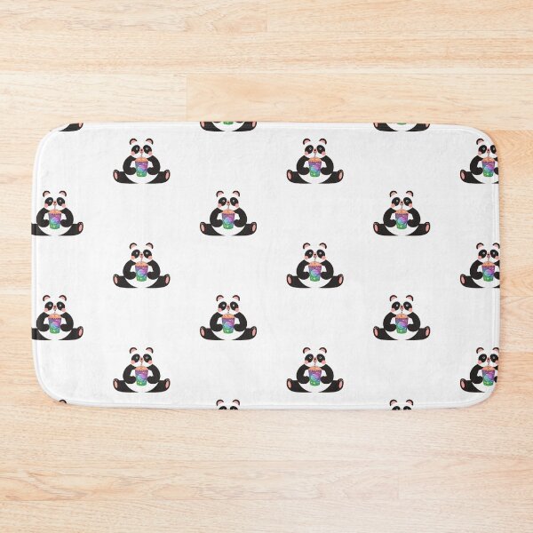 Item preview, Cute panda enjoy boba tea designed and sold by Verycutethings.