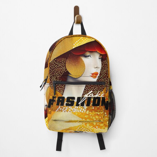 Item preview, Pretty woman in hat with gorgeous gold patterns - Fake Fashion designed and sold by BubblyDelight.
