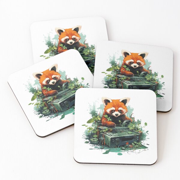 Item preview, Red Panda the DJ in botany designed and sold by Hisirdoux.