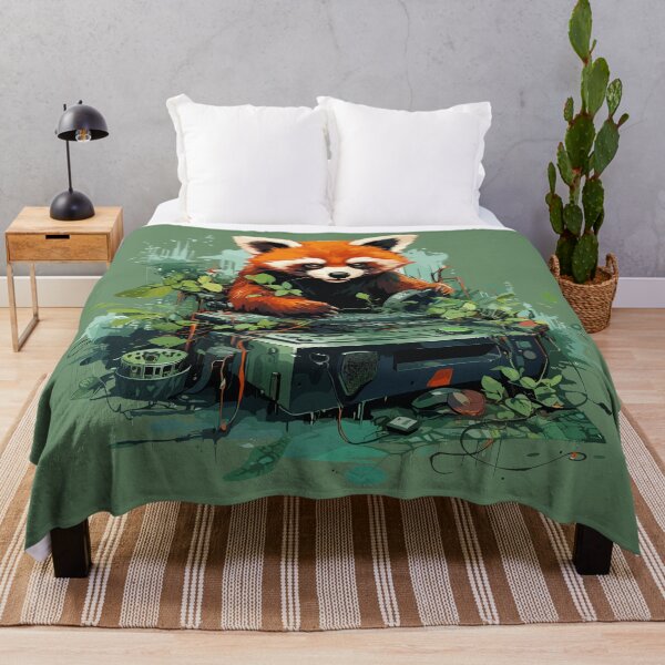 Item preview, Red Panda the DJ in botany designed and sold by Hisirdoux.