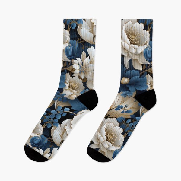 Item preview, Blossoms in Harmony: The Elegance of White and Blue Roses designed and sold by BorczVisuals.
