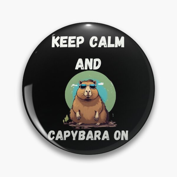Item preview, Keep calm and capybara on designed and sold by Tanuja  Sharma.