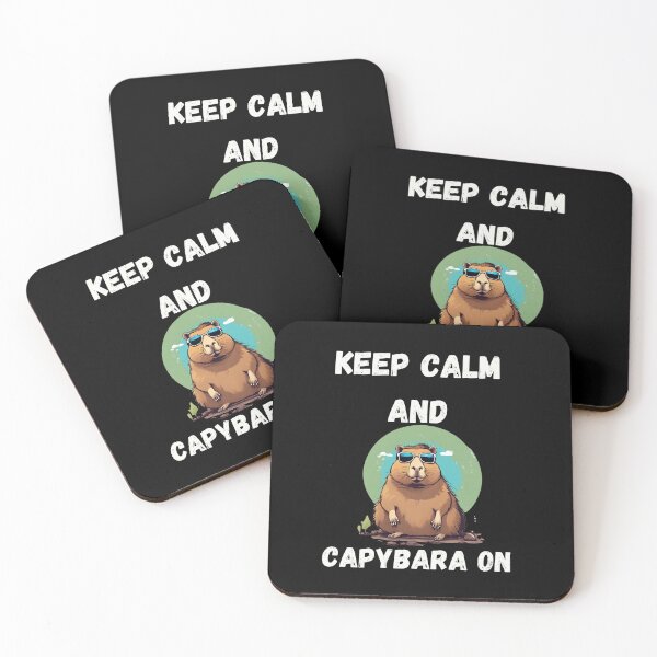 Item preview, Keep calm and capybara on designed and sold by Tanuja  Sharma.