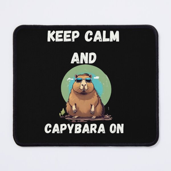 Item preview, Keep calm and capybara on designed and sold by Tanuja Sharma.