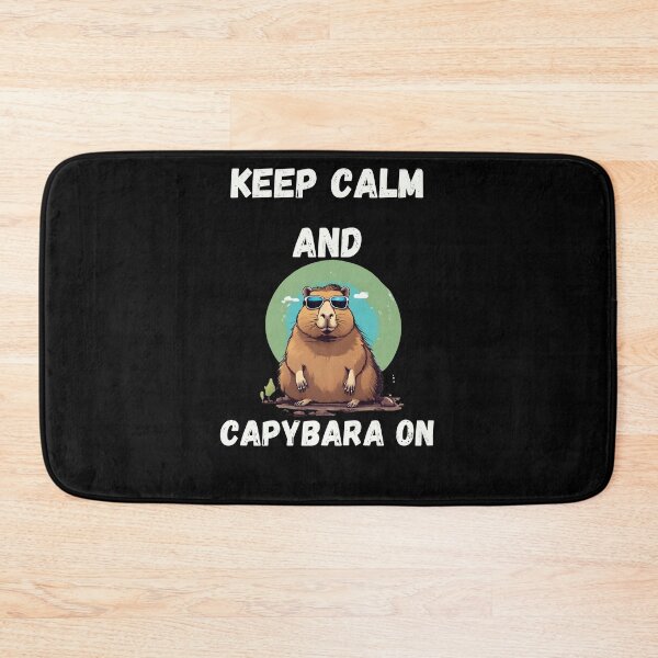 Item preview, Keep calm and capybara on designed and sold by Tanuja  Sharma.