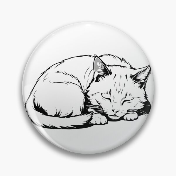 Item preview, white cat nap designed and sold by Catophile.
