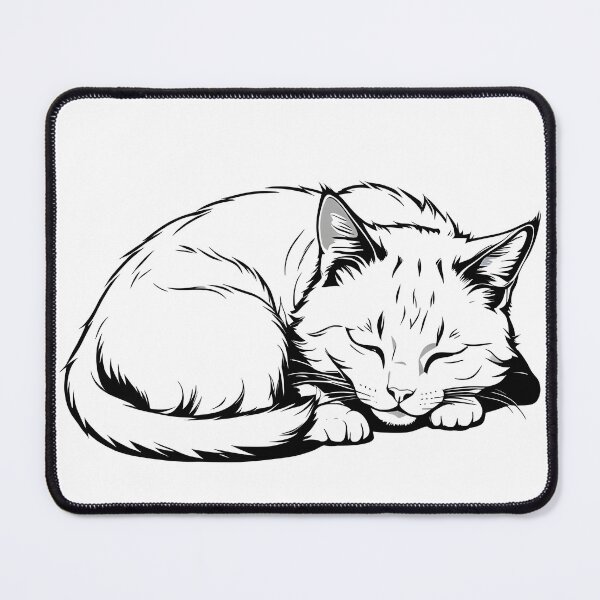 Item preview, white cat nap designed and sold by Catophile.