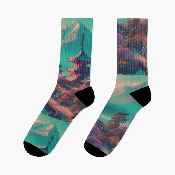 Item preview, Japanese Pagoda in Pastel Vaporwave designed and sold by spikemet.