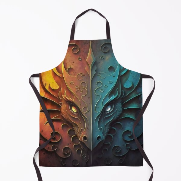 Item preview, Elvish Dragon Head Grunge Design designed and sold by DragonRealms.