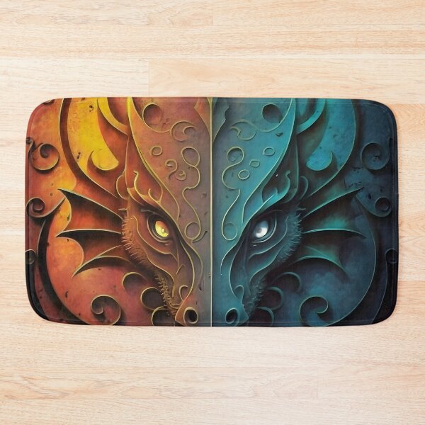 Item preview, Elvish Dragon Head Grunge Design  designed and sold by DragonRealms.