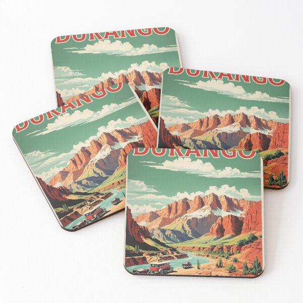 Item preview, Durango Mexico Vintage Poster Tourism  designed and sold by TravelersGems.