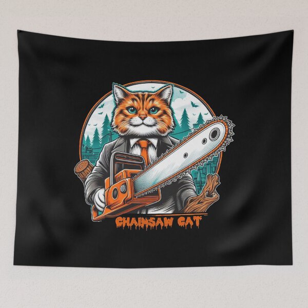 Item preview, Chainsaw Cat designed and sold by Big Catsby.