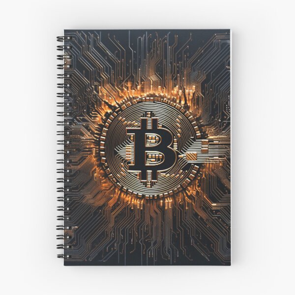 Aperçu de l'œuvre Logo de la puce Blockchain de crypto-monnaie Bitcoin #bitcoin #btc créée et vendue par GrinGalore.