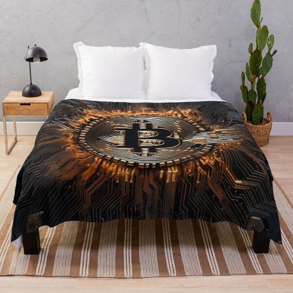 Aperçu de l'œuvre Logo de la puce Blockchain de crypto-monnaie Bitcoin #bitcoin #btc créée et vendue par GrinGalore.