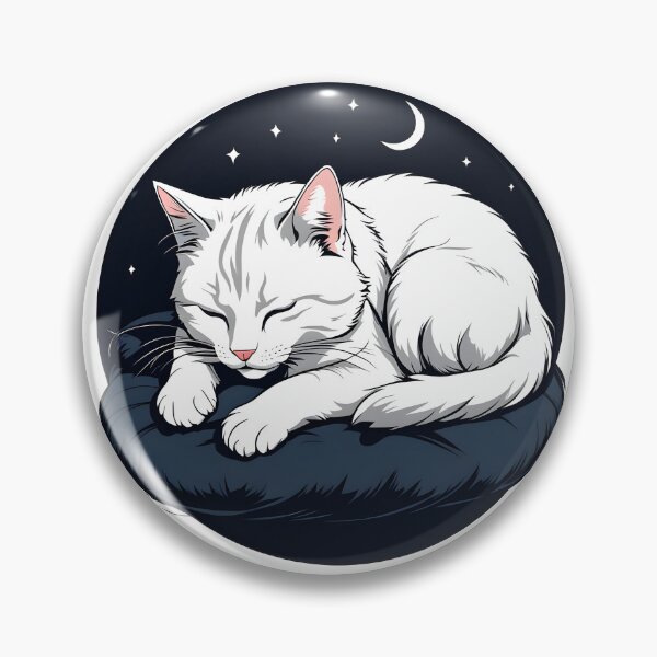 Item preview, Sleeping white cat nap designed and sold by Catophile.