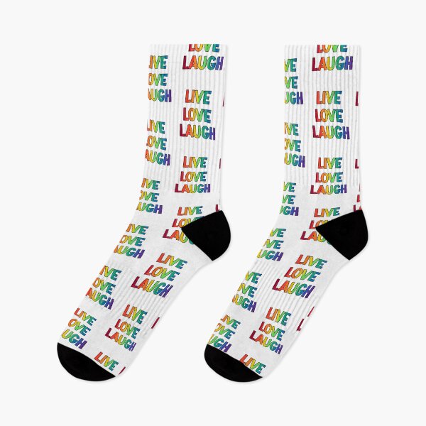 Item preview, Live Love Laugh Rainbow Gay Pride Typography Design designed and sold by adriana-holmes.