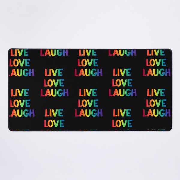 Item preview, Live Love Laugh Rainbow Gay Pride Typography Design designed and sold by adriana-holmes.