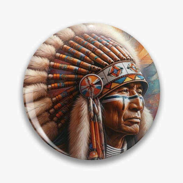 Item preview, Colorful Native American Chief designed and sold by EasyPrints337.