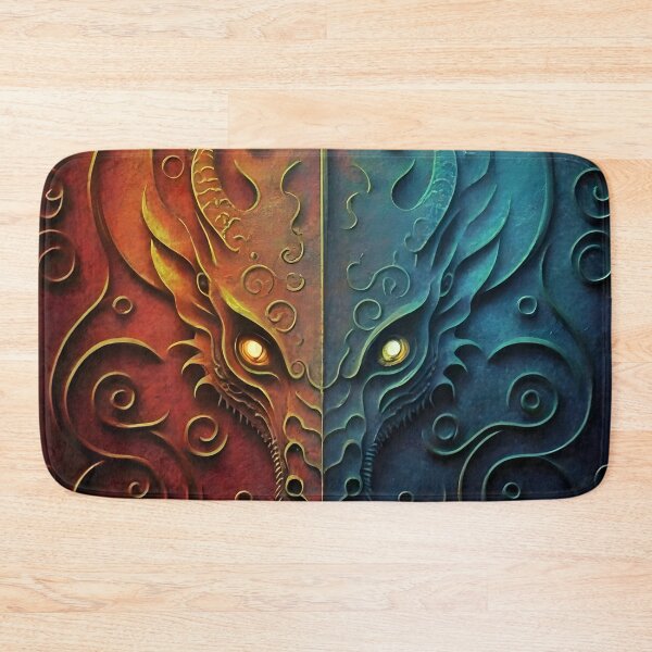 Item preview, Elvish Dragon Head Grunge Design  designed and sold by DragonRealms.