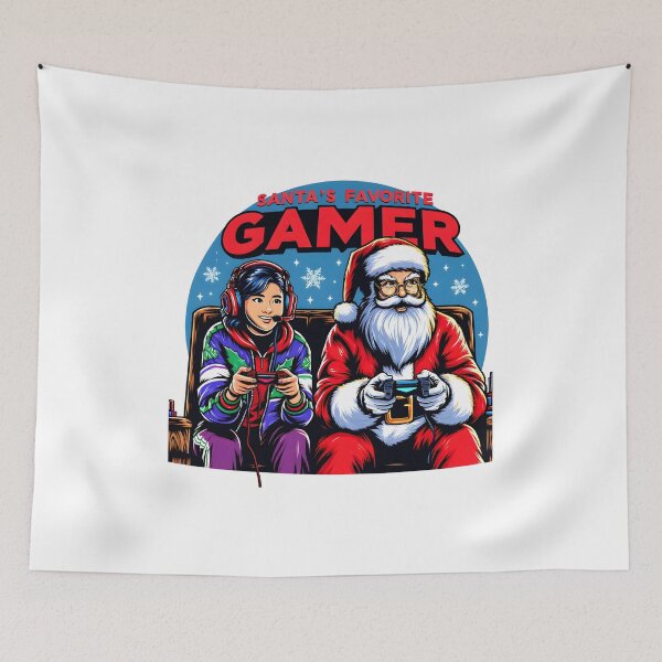 Item preview, Santa's favorite gamer designed and sold by NavyPanda.