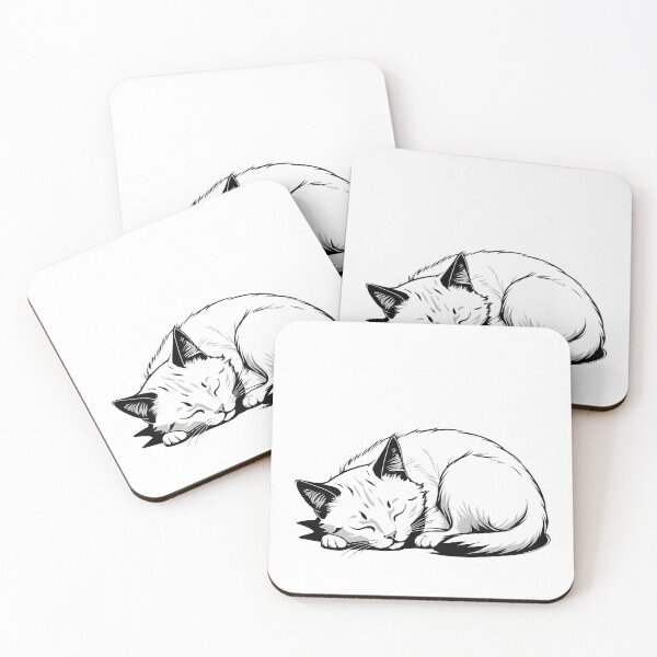 Item preview, white  cat nap designed and sold by Catophile.