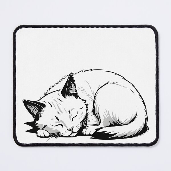 Item preview, white cat nap designed and sold by Catophile.