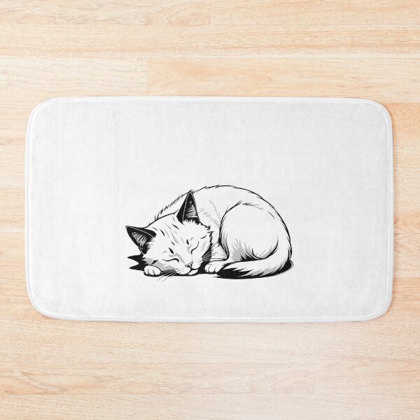 Item preview, white  cat nap designed and sold by Catophile.