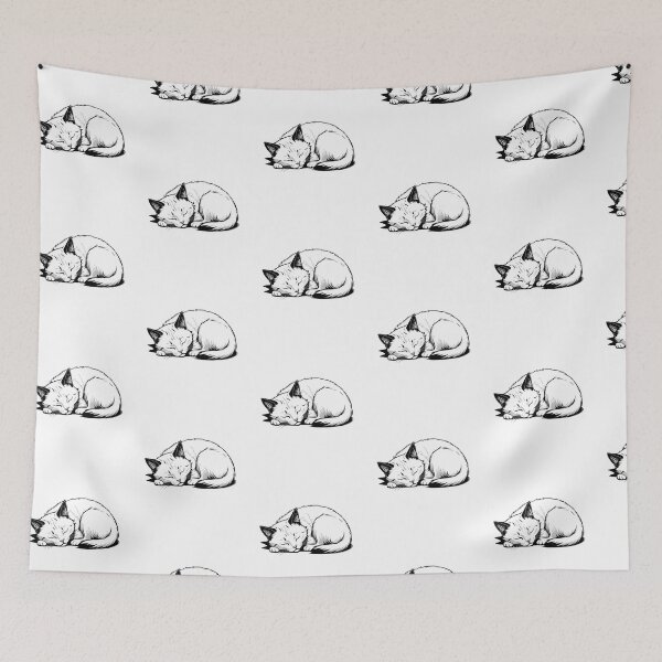 Item preview, white  cat nap designed and sold by Catophile.