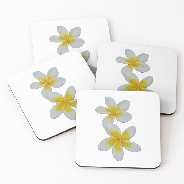 Item preview, Twin frangipani blooms designed and sold by FlossOrFi.