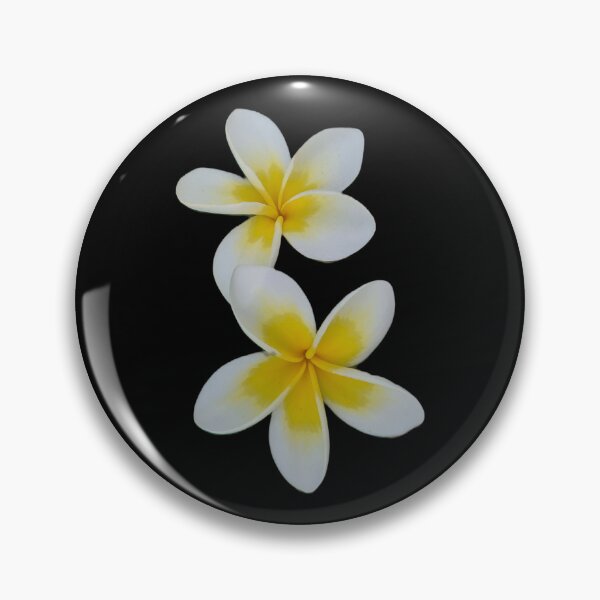 Item preview, Twin frangipani blooms designed and sold by FlossOrFi.