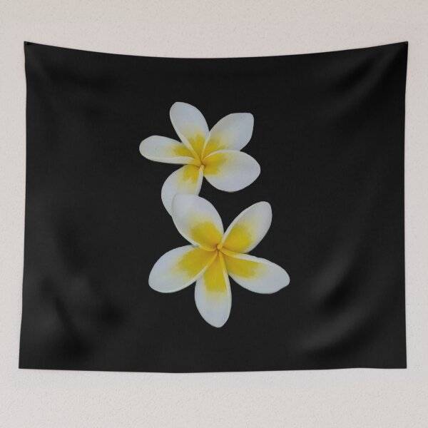 Item preview, Twin frangipani blooms designed and sold by FlossOrFi.